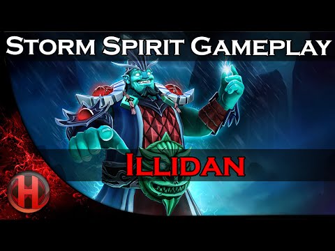 Illidan 6926 MMR Storm Spirit Gameplay Dota 2