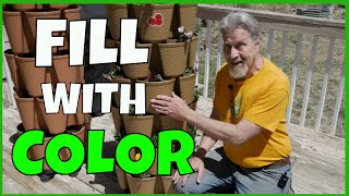 Planting Flowers in a GreenStalk