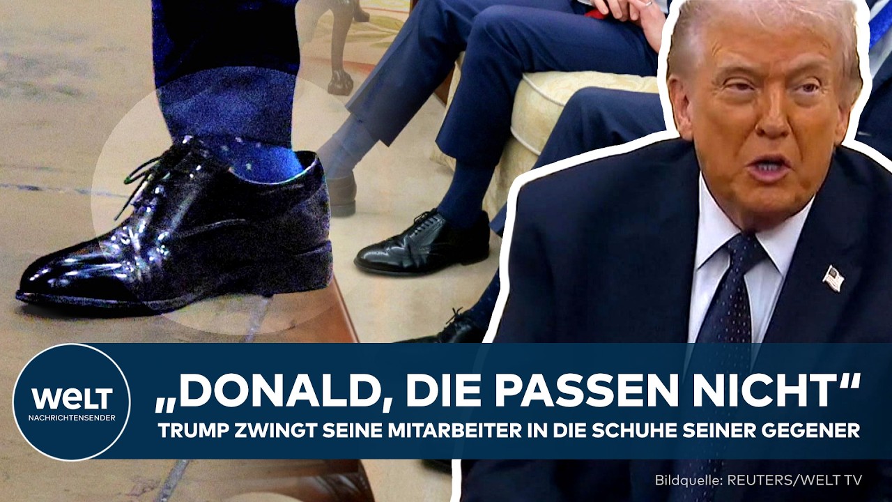 TRUMP: „Donald, die passen nicht“ - US-Präsident schenkt Mitarbeiter Florsheim-Schuhe als Machtgeste