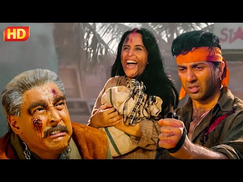 कात्या को पागल औरत का लगा शाप - देखा, कुत्ते की मौत मरा तू  - Ghatak - Part 5 - Sunny Deol Movie