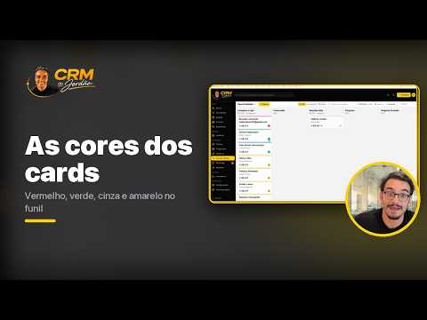 As cores dos cards no funil