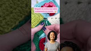 Ninguém te contou sobre esse acabamento. #crochet #crocheting #crochettutorial