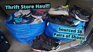 Sourcing 38 Pairs of Used Shoes to Sell on Poshmark, Mercari & eBay | THRIFT HAUL