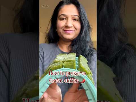 How to preserve green chilies 🌶️