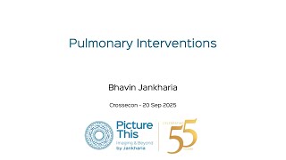 Lecture -  Pulmonary Interventions