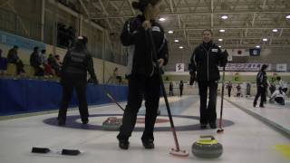 preview picture of video 'カーリング女子(常呂倶楽部)-常呂カーリングホール @北海道北見市 Curling in Kitami Hokkaido'