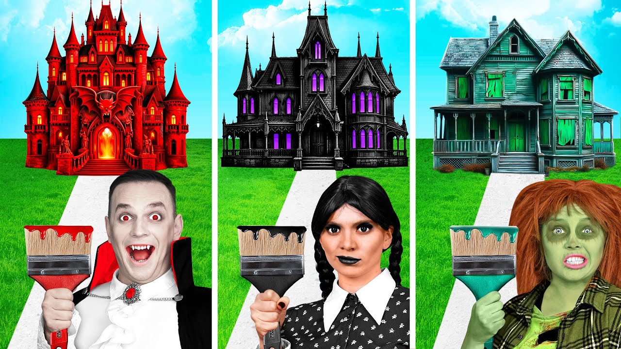 ワンカラーハウスチャレンジ | クリエイティブなデコレーションハック BaRaFun Challenge