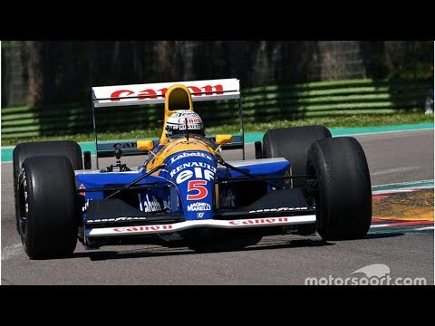 Patrese reunited with Williams FW14 for Minardi Day at Imola