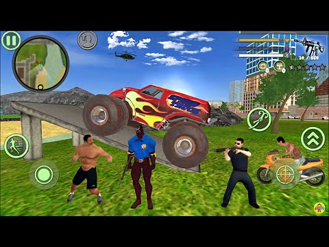 Panther Police Rope Hero Vice Town Crime Simulator #3 - Speedy Truck at NY City - Android Gameplay