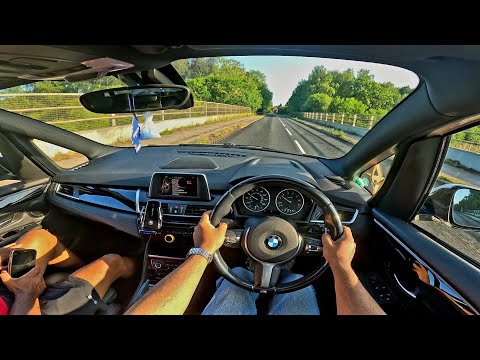 BMW 2 Series Gran Tourer 218i M Sport POV Test Drive (2016) Manual