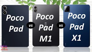 Poco Pad 5G vs Poco Pad M1 vs Poco Pad X1