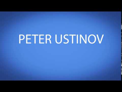 how to pronounce PETER USTINOV