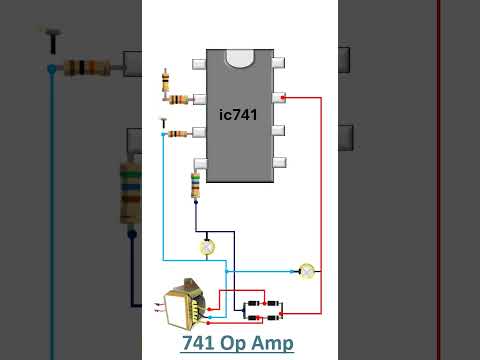 741 Op Amp circuit diagram#electronic
