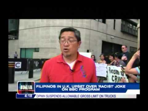 Filipinos in UK upset over 'racist' joke on BBC program