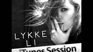 Lykke Li &quot;I l know places&quot; from iTunes Session