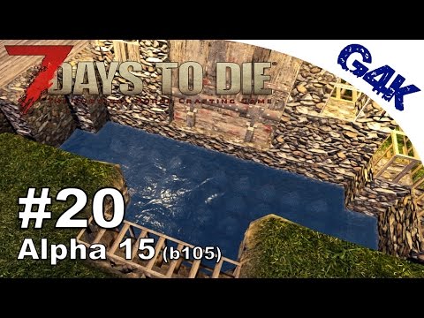 7 Days To Die | Mining Iron & Watering a Moat | 7 Days to Die Gameplay Alpha 15 | S09E20
