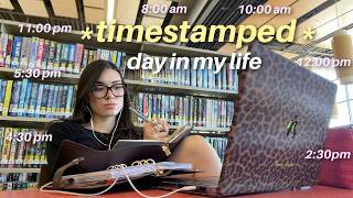 *timestamped* quiet & productive day in my life