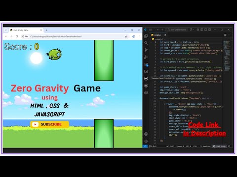 Zero Gravity Game Using Html Css Javascript Mini Js Project In 2 Min Javascriptgame