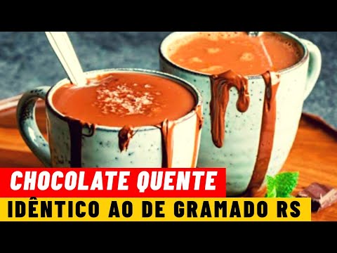 COMO FAZER CHOCOLATE QUENTE IGUAL AO DE GRAMADO-RS! Melhor Chocolate Quente do Mundo!