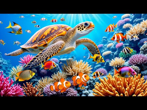 Beautiful Relaxing Music 🐠 Calm Piano & Coral Reef Ambience for Stress Relief & Deep Sleep 😴