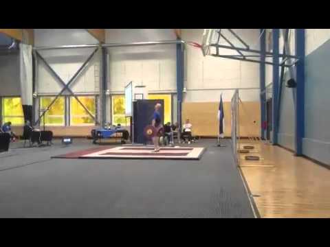 Martin Lind (-85 kg) - tõukamine 128 kg  - Eesti MV tõstmises 2016