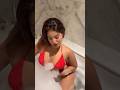Kolkata Famous Model In Red Bikini Shorts