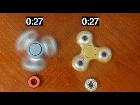Spin Test : Ceramic Vs Steel ball bearings ( Fidget Spinners )