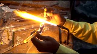 preview picture of video 'Making Of Glass Decorative Items in Firozabad, Uttar Pradesh, India'