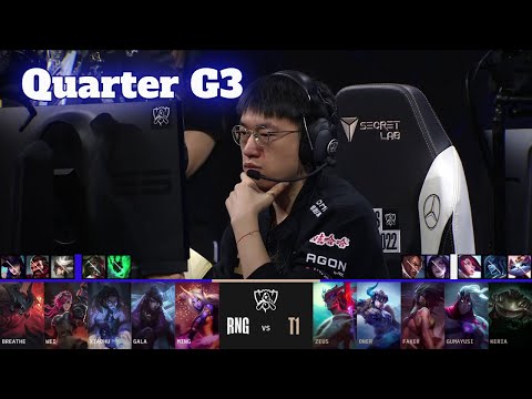 T1 vs RNG - Game 3 | Quarter Finals LoL Worlds 2022 | T1 vs Royal Never Give Up - G3 full game
