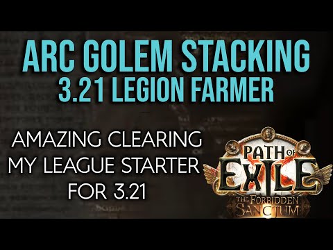 ❰Path of Exile 3.20 Forbidden Sanctum❱ My league starter for 3.21 | 8 Golems | Legion Farmer