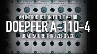 Video thumbnail for Doepfer A-110-4 Quadrature Thru Zero VCO by Detroit-Berlin
