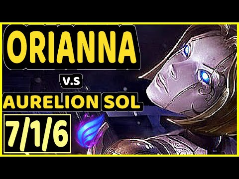 EVROT (ORIANNA) vs AURELION SOL - 7/1/6 KDA MID CHALLENGER GAMEPLAY - BR