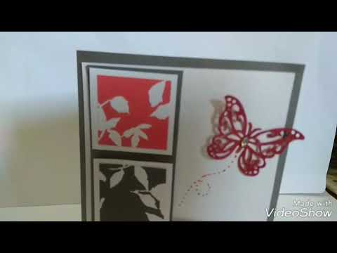 Card with Aliexpress dies  (butterfly die)