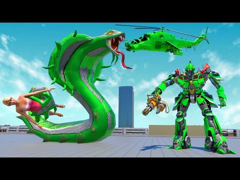 Amazing US Police Snake Robot | Transform Shooting Android GamePlay | By Game Crazy