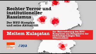 Meltem Kulaçatan: Zur Wahrnehmung des NSU aus Perspektive der türkischsprachigen Teilöffentlichkeit