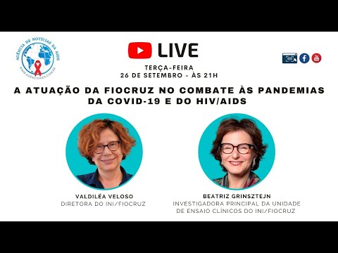 LIVE ÀS TERÇAS: A atuação da Fiocruz no combate às pandemias da Covid-19 e do HIV/aids