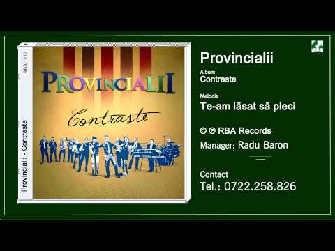 Provincialii   Te am lasat sa pleci