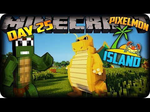 MINECRAFT PIXELMON ISLAND - Day 25 - TINYTURTLE VIEW!