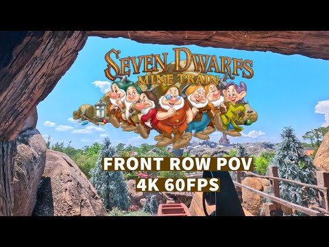 Seven Dwarfs Mine Train | Front Row POV | Magic Kingdom - Walt Disney World Resort | 4K 60FPS