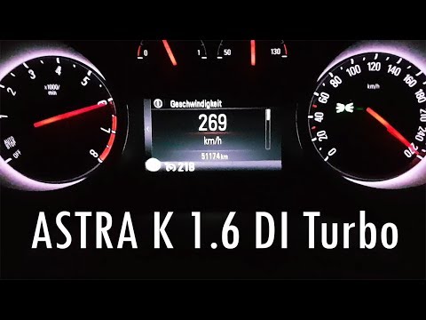 Opel Astra K 1.6 DI Turbo: Cruising at 270 km/h on German Autobahn