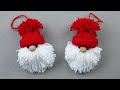 Charming gnome out of woolen | Christmas ornaments | Let's make a cute little gnome!