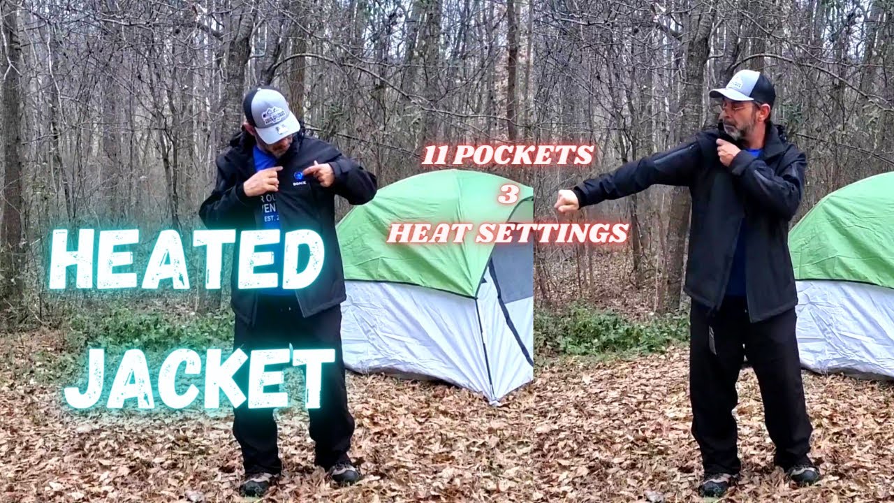 Heated Jacket  Suitable for all of your outdoor adventures; camping, hiking, fishing, skiing
