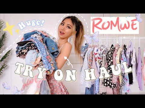 HUGE ROMWE SUMMER TRY ON HAUL  | discount code + how to style!