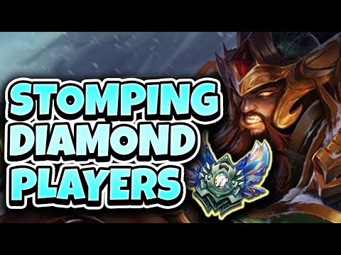STOMPING DIAMOND ELO!! ONE TRYNDAMERE VS ALL - League of Legends Full Gameplay