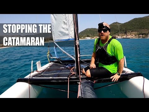 How to stop the boat - Heaving to on a catamaran
