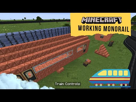 Insane Minecraft Mod: Building Monorail System!