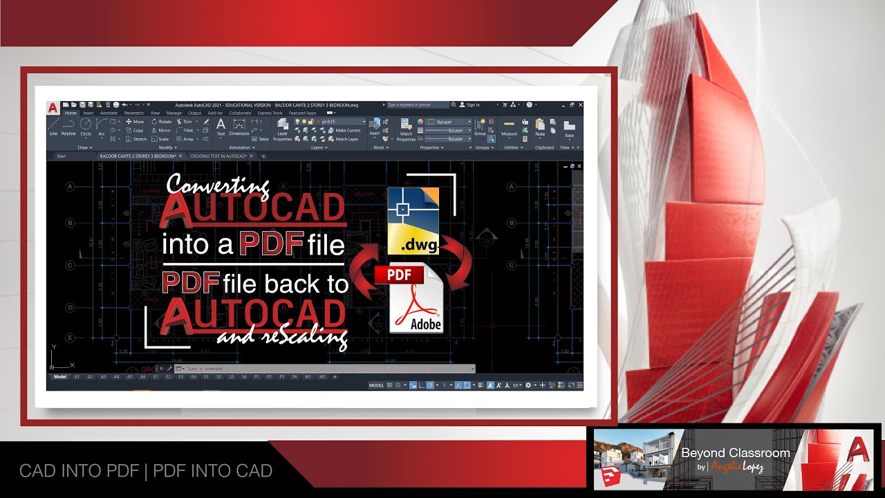 AutoCAD to PDF-PDF to AutoCAD