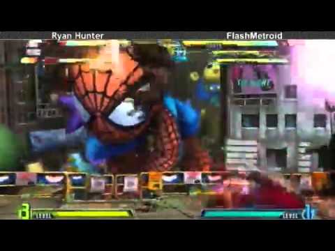 6-2-11 Ryan Hunter (Dante/Amaterasu/Dormammu) vs FlashMetroid (Iron Man/Dante/Tron) 3 - MvC3