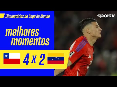 Gols e lances de Chile x Venezuela