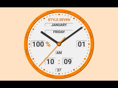 Animated Analog Clock-7 - Android App - Free Download